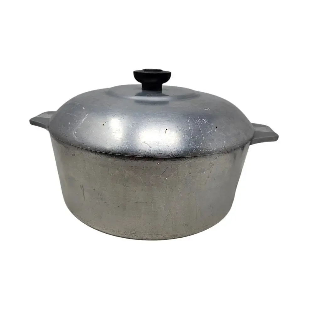 Vintage 60s Wagner Ware Magnalite 4248 Dutch Oven Aluminum Cajun Cooking
